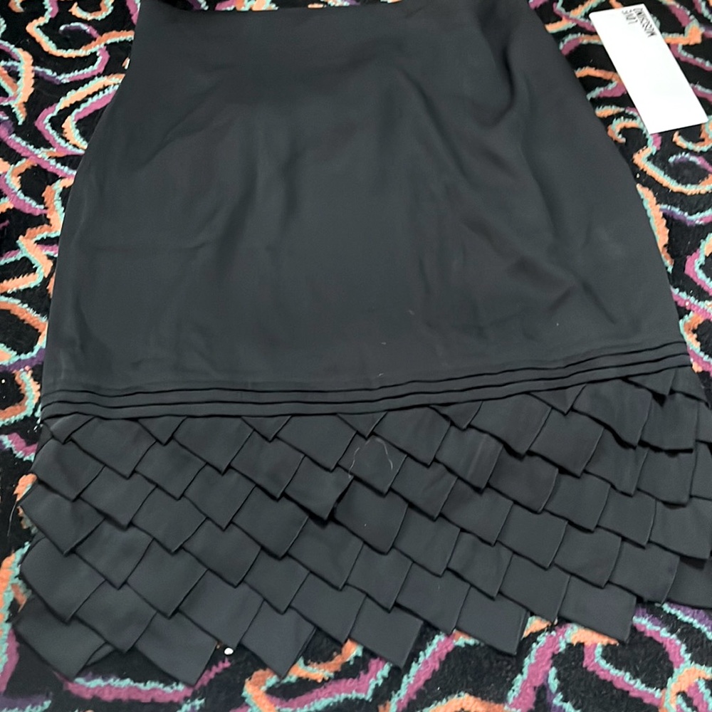 Catherine Malandrino Black Silk layered dragons egg size 14